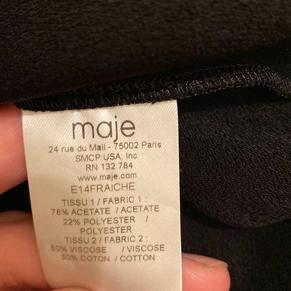 Maje beautiful black blouse in very good condition. Size 2 - Picture 12 of 12